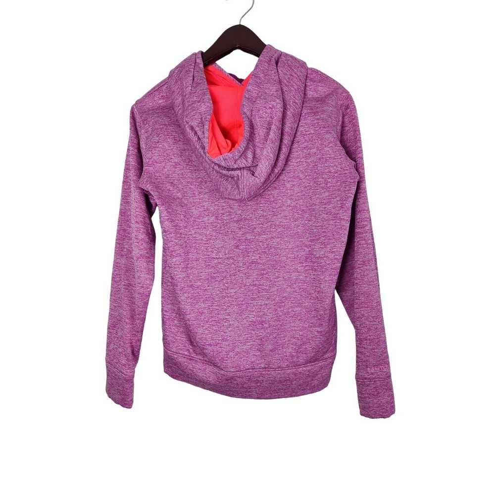Under Armour Women's Pink Logo Long Sleeve Pullover Hoodie Sweatshirt Size XS - Picture 2 of 6